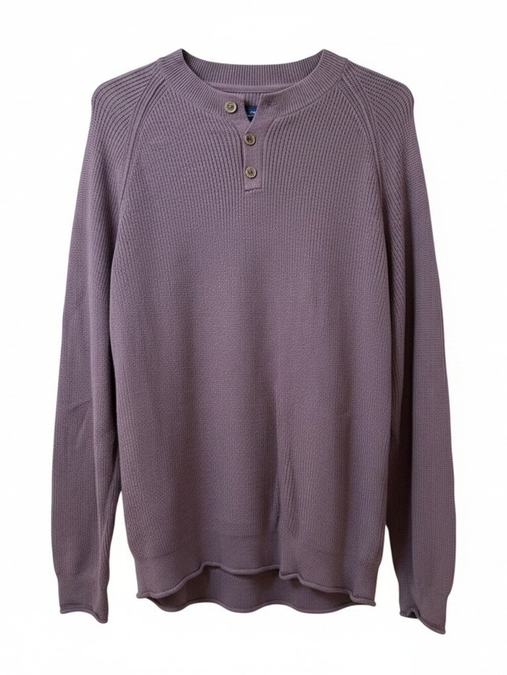 Lucky Brand Cloud Soft Henley Sweater Men's Dusty Mauve Purple Size XXL